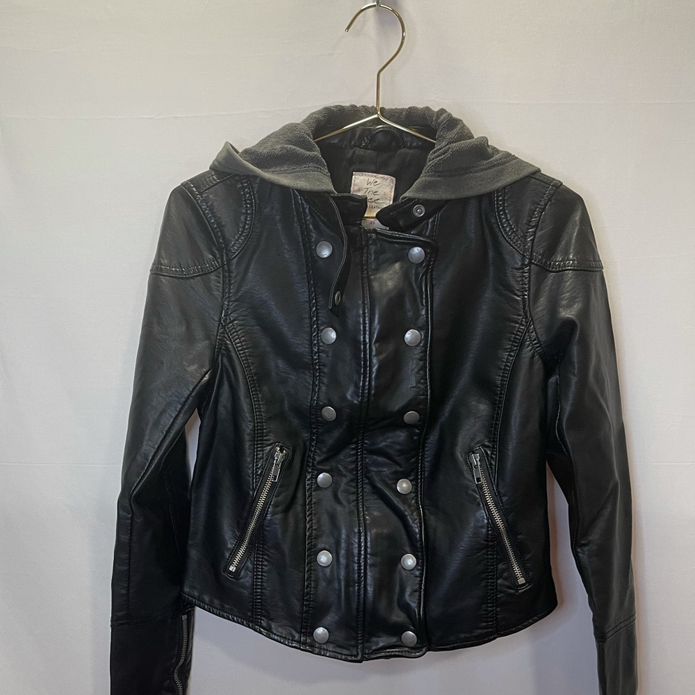 Free People New Dawn Vegan Leather Jacket